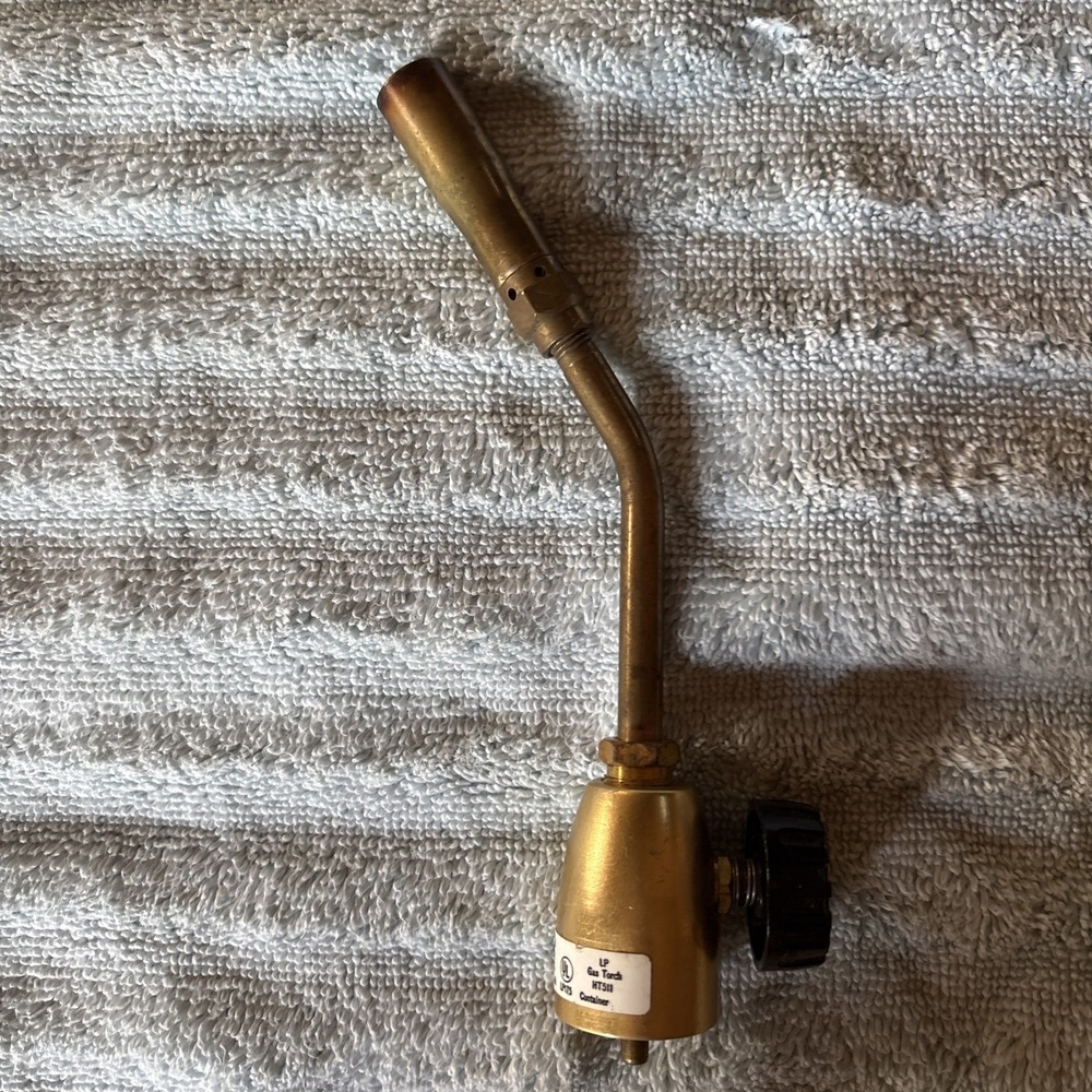 Turner HT 511 Brass Propane Blow Torch Nozzle /w Control Knob EUC